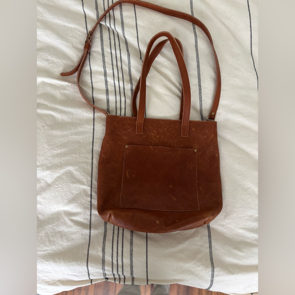 Portland Leather Brown Tote Bag